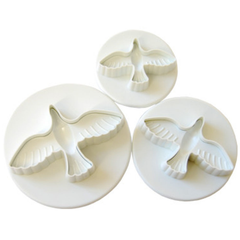 Plunger Cutter Dove 3Pcs Set - bakeware bake house kitchenware bakers supplies baking