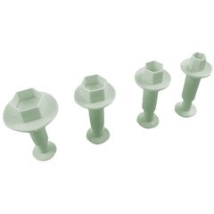 Plunger Cutter Hexagon 4Pcs - bakeware bake house kitchenware bakers supplies baking