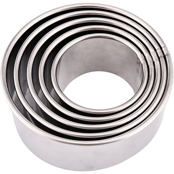 Stainless Steel Round Cookie Cutter Set