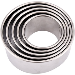 Stainless Steel Round Cookie Cutter Set
