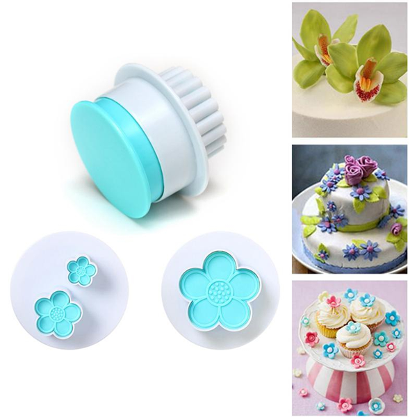 Blossom Plunge Cutter Stamp Set - bakeware bake house kitchenware bakers supplies baking