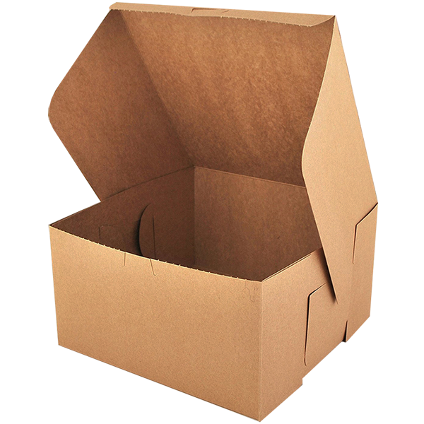 Brown Cake Box 8x8 Inches - bakeware bake house kitchenware bakers supplies baking