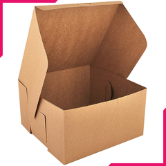 Brown Cake Box 8x8 Inches - bakeware bake house kitchenware bakers supplies baking