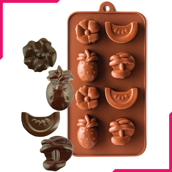 Silicone Chocolate Mold Tropical Fruit - bakeware bake house kitchenware bakers supplies baking