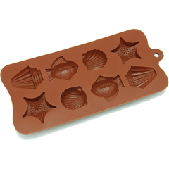 Silicone Chocolate Mold Sea Shell Fish - bakeware bake house kitchenware bakers supplies baking