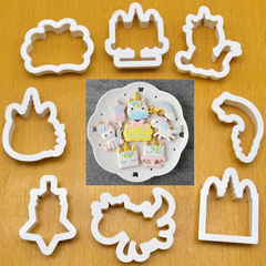 Plastic Unicorn Cookie Cutter Set - bakeware bake house kitchenware bakers supplies baking