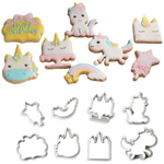 Plastic Unicorn Cookie Cutter Set - bakeware bake house kitchenware bakers supplies baking