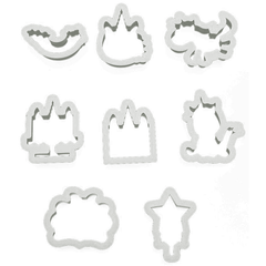 Plastic Unicorn Cookie Cutter Set - bakeware bake house kitchenware bakers supplies baking