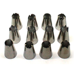 Extra Large Nozzle/Tip Set 12 Pcs - bakeware bake house kitchenware bakers supplies baking
