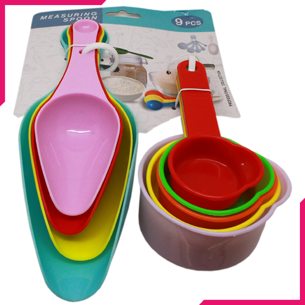 Colorful Measuring Spoons Set 9Pcs - bakeware bake house kitchenware bakers supplies baking