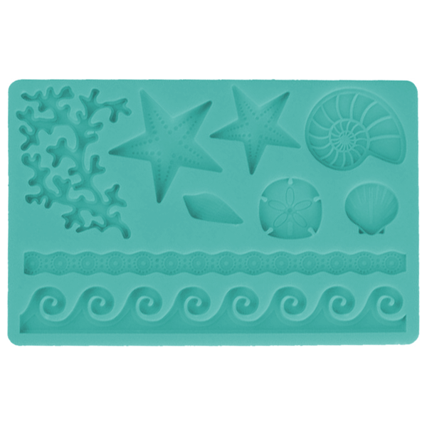Sea Life Fondant Gum Paste Silicone Mold - bakeware bake house kitchenware bakers supplies baking