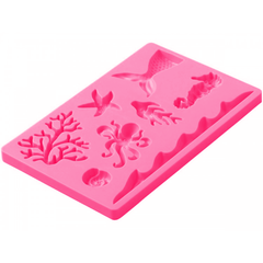 Silicone Fondant Gum Paste Mold Sea Life - bakeware bake house kitchenware bakers supplies baking
