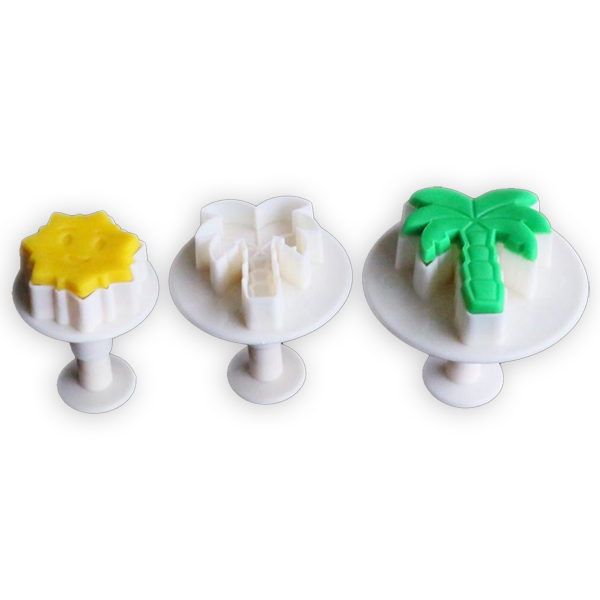 Plunge Cutter Palm Tree & Sun - bakeware bake house kitchenware bakers supplies baking