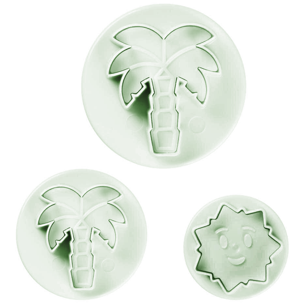 Plunge Cutter Palm Tree & Sun - bakeware bake house kitchenware bakers supplies baking