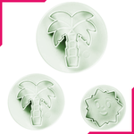 Plunge Cutter Palm Tree & Sun - bakeware bake house kitchenware bakers supplies baking