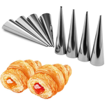 Stainless Steel Cream Roll Cones 8Pcs - bakeware bake house kitchenware bakers supplies baking