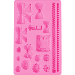 Silicone Fondant Gumpaste Mold, Bows & Buttons - bakeware bake house kitchenware bakers supplies baking