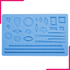 Wedding Jewelry Fondant Gum Paste Silicone Mold - bakeware bake house kitchenware bakers supplies baking