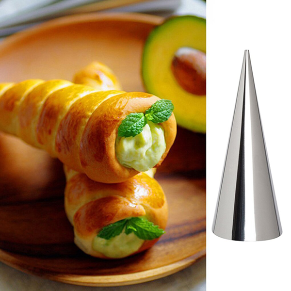 Stainless Steel Cream Roll Cones 4pcs - bakeware bake house kitchenware bakers supplies baking