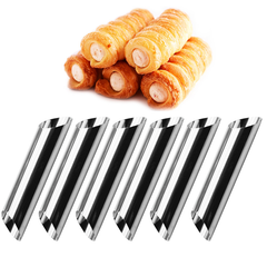 Stainless Steel Cannoli Tube 6Pcs - bakeware bake house kitchenware bakers supplies baking