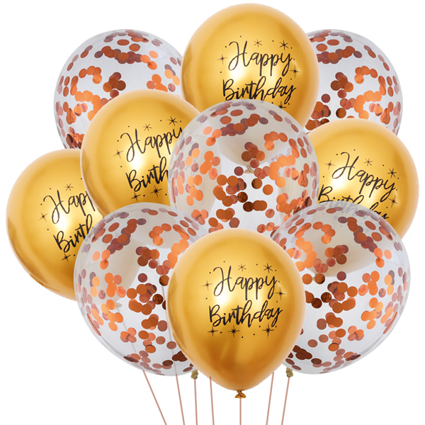 Happy Birthday Confetti Balloons - bakeware bake house kitchenware bakers supplies baking