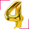 Golden Foil Balloon Number 4 - bakeware bake house kitchenware bakers supplies baking