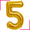 Golden Foil Balloon Number 5 - bakeware bake house kitchenware bakers supplies baking