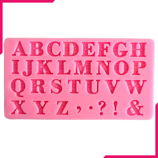 Alphabet & Symbols Silicone Mold - bakeware bake house kitchenware bakers supplies baking