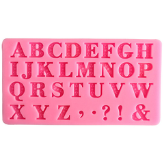Alphabet & Symbols Silicone Mold - bakeware bake house kitchenware bakers supplies baking