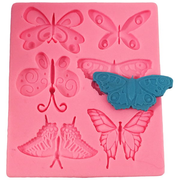 Butterfly Silicone Mold 6 Cavity - bakeware bake house kitchenware bakers supplies baking