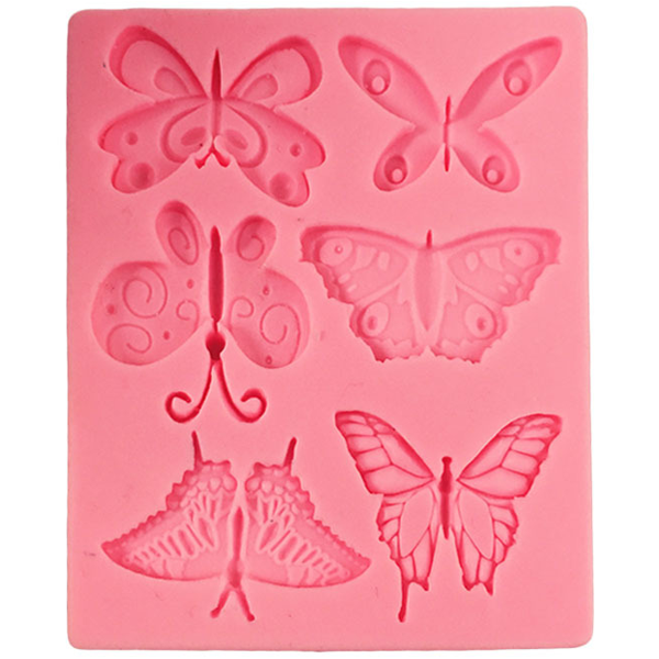 Butterfly Silicone Mold 6 Cavity - bakeware bake house kitchenware bakers supplies baking