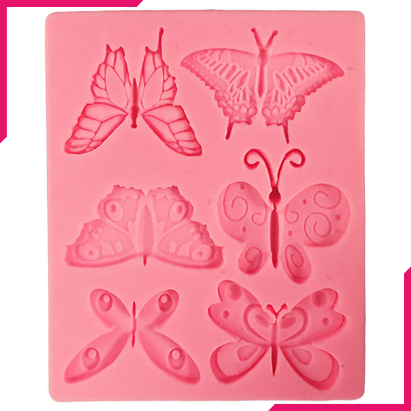Butterfly Silicone Mold 6 Cavity - bakeware bake house kitchenware bakers supplies baking