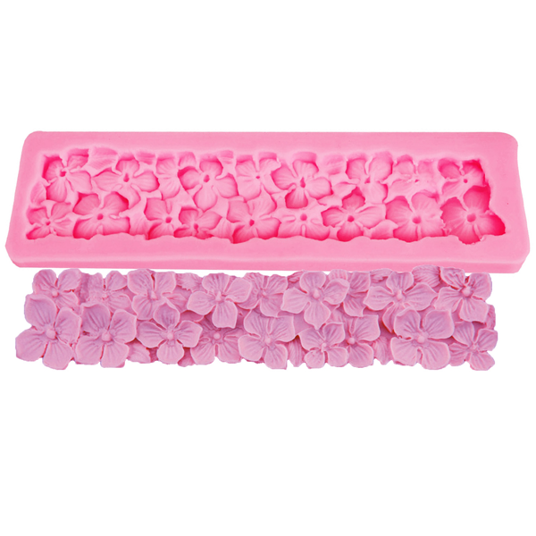 Nail-Headed Border Flower Silicone Mold - bakeware bake house kitchenware bakers supplies baking