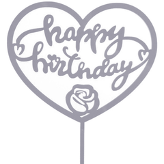 Happy Birthday Cake Topper Sweet Heart - bakeware bake house kitchenware bakers supplies baking