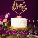 Happy Birthday Cake Topper - Heart Star - bakeware bake house kitchenware bakers supplies baking