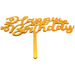 Happy Birthday Cake Topper Flowers - bakeware bake house kitchenware bakers supplies baking