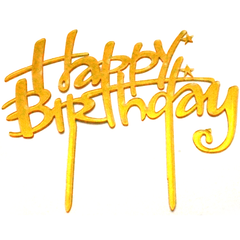 Cake Topper Happy Birthday Stars - bakeware bake house kitchenware bakers supplies baking
