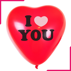 Red Balloons With 'I Love(Heart) You' - bakeware bake house kitchenware bakers supplies baking