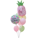 Foil Balloons Happy Birthday Pineapple 9Pcs - bakeware bake house kitchenware bakers supplies baking