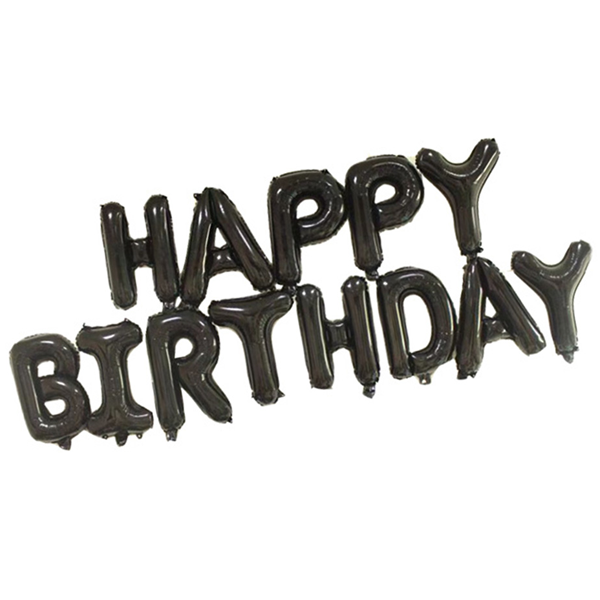 Happy Birthday Letter Foil Balloons - bakeware bake house kitchenware bakers supplies baking