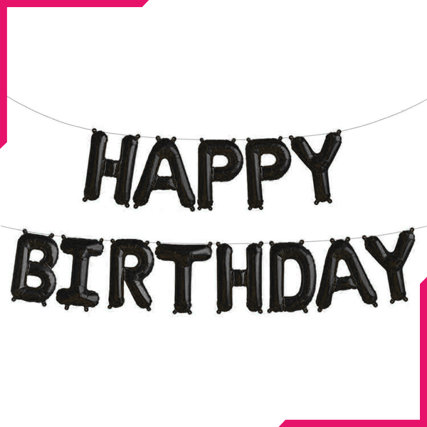 Happy Birthday Letter Foil Balloons - bakeware bake house kitchenware bakers supplies baking