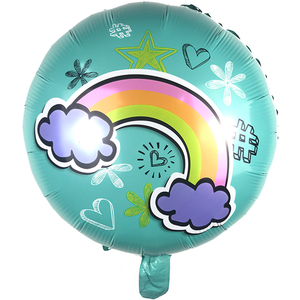 Foil Balloons Butterfly Rainbow Star 5Pcs - bakeware bake house kitchenware bakers supplies baking
