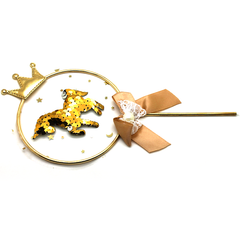 Horse Crown Topper Golden - bakeware bake house kitchenware bakers supplies baking