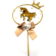Horse Crown Topper Golden - bakeware bake house kitchenware bakers supplies baking