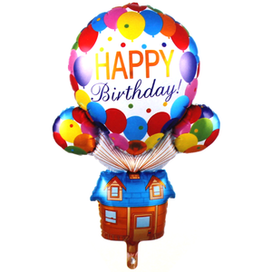 Happy Birthday Hot Air Foil Balloon - bakeware bake house kitchenware bakers supplies baking