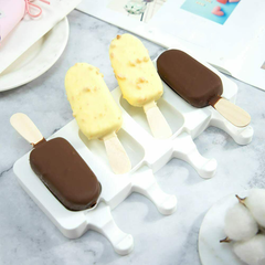 Silicone Popsicle Mold 4 Cavity - bakeware bake house kitchenware bakers supplies baking