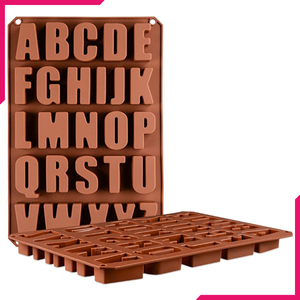 Large Alphabet Silicone Chocolate Mold - bakeware bake house kitchenware bakers supplies baking