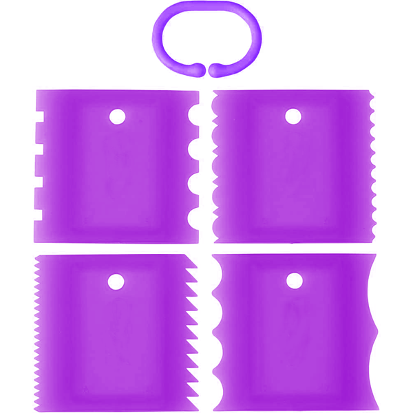 Icing comb set 4 pcs - bakeware bake house kitchenware bakers supplies baking