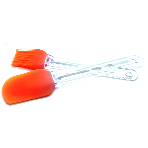 Silicone Spatula & Brush set - bakeware bake house kitchenware bakers supplies baking