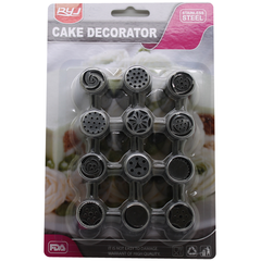 Russian Nozzle/Tip Set 12 Pcs - bakeware bake house kitchenware bakers supplies baking